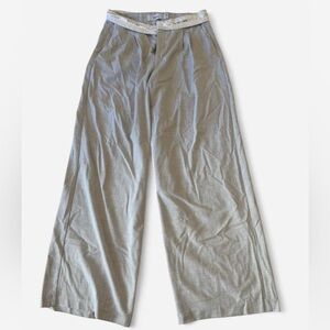Grey Pants with white waist band Size 6